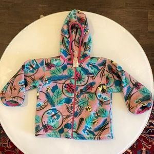 Patagonia 3T girls fleece hooded jacket